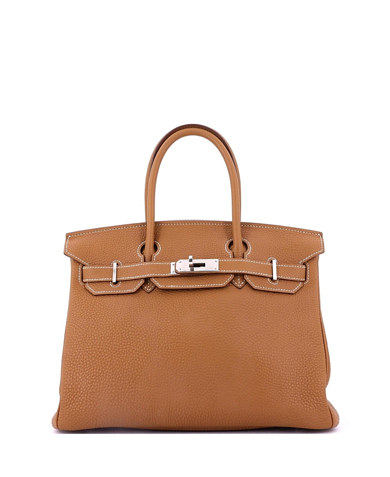 Pre-owned Pre-owned Hermes Hermes Birkin 30 Handbag Brown Togo With Palladium Hardware