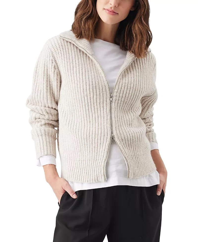 Ripe Maternity Layla Zip Through Knit Sweater