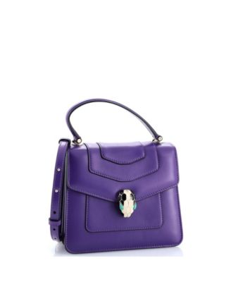  Small Serpenti Forever Top Handle Bag Leather