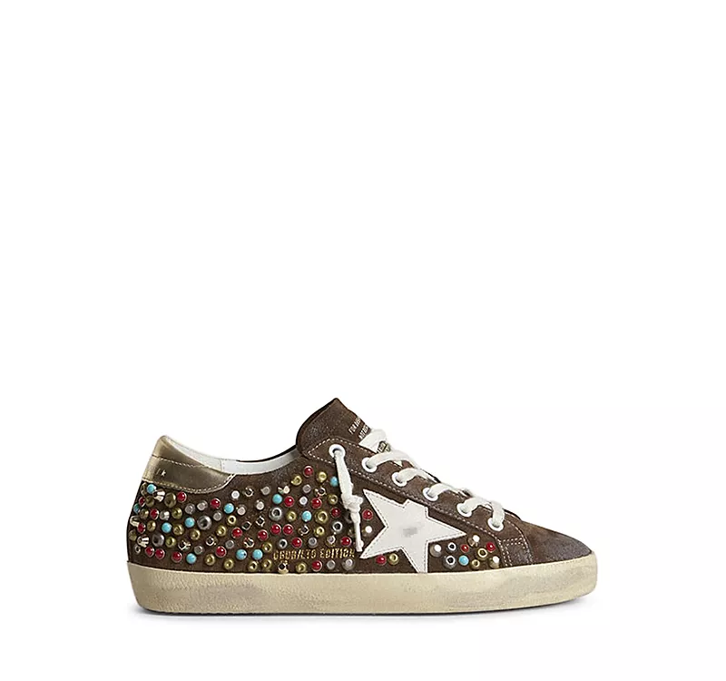Golden Goose Women's Super Star Suede Embellished Sneakers
