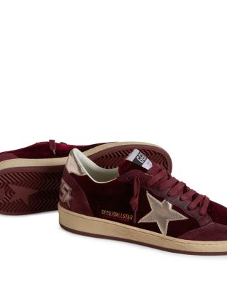 Women's Ballstar Velvet Embellished Sneakers
