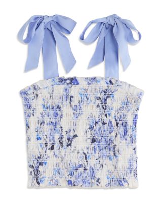 KatieJnyc - Girls' Sunny Printed Tie Top - Big Kid