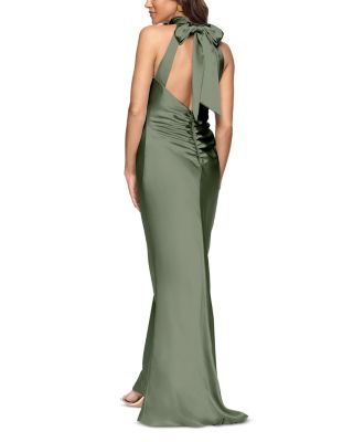 Sleeveless Satin Gown - 100% Exclusive