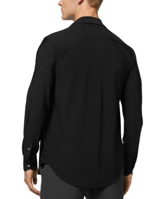 Slim Fit Stretch Button Front Shirt