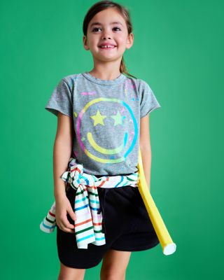 CHASER - Girls' Smiley Graphic Tee - Little Kid