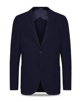 Navy Cotton B Jersey Blazer