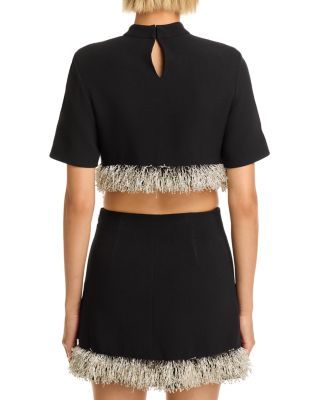 Jalen Fringe Hem Cropped Top
