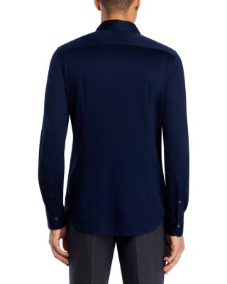 Canali Cotton Jersey Slim Fit Sport Shirt