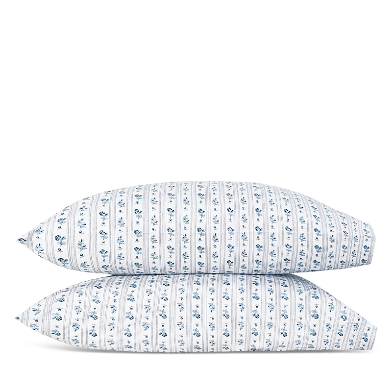 Matouk Cabanon Stripe King Pillowcase, Pair In Blue