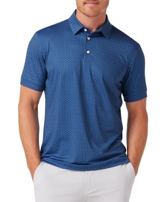 Mizzen+Main - Versa Short Sleeve Polo Set Sail Honeycomb