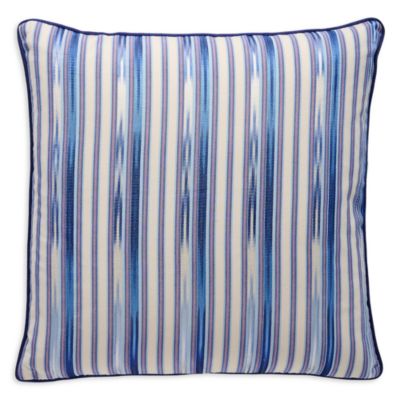 Kutnu Marine Ikat Decorative Pillow, 20" x 20"
