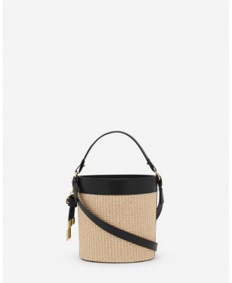  Sequence Raffia Bucket Bag