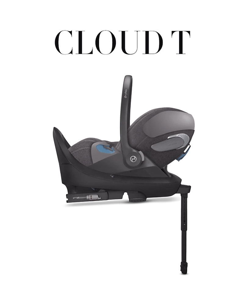 Cybex Cloud T Comfort Extend Infant Car Seat With Sensorsafe, La Parisienne In Black