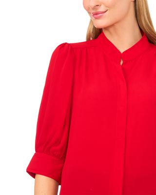 Collared Button Down Blouse