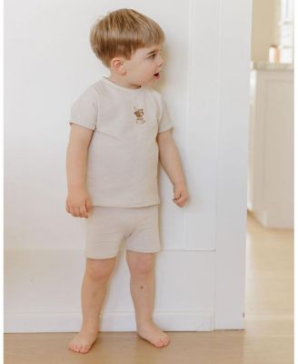 Boys' Organic Bear Collection French Terry Tee and Short Set - Baby, Little Kid