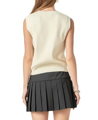 Women's Embo Logo Knit Vest