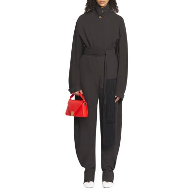 Wool and Viscose Like Barrel Pants