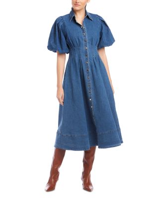 Esme Denim Midi Shirt Dress