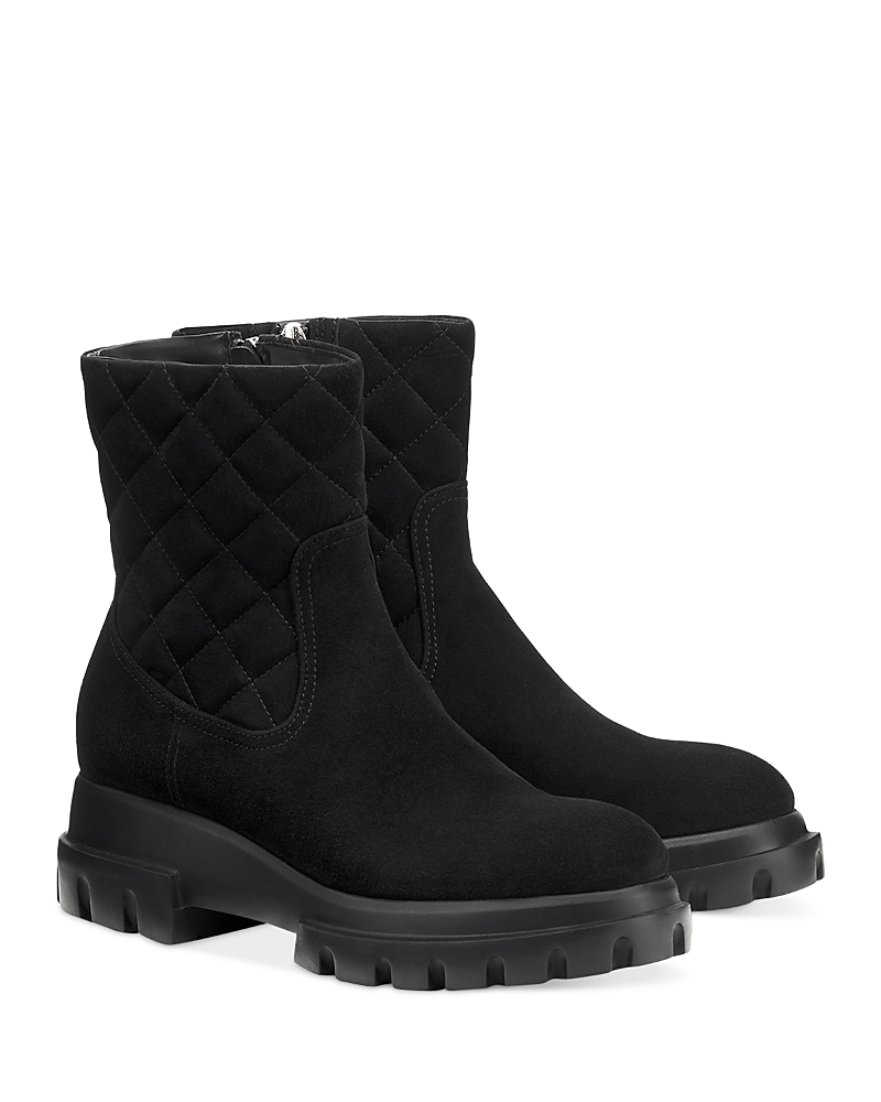 Agl Attilio Giusti Leombruni Women's Alessandra Quilted Boots In Black