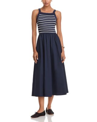 Moon River - Scoop Neck Sleeveless Midi Dress
