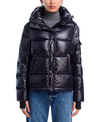 Gloss Puffer Jacket with Hood - Exclusive