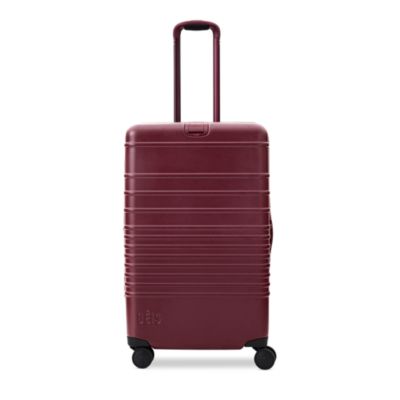 BÉIS - The Medium Check in Roller Suitcase - Burgundy