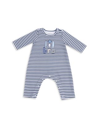 Boys' Lil Bro Embroidery Striped Coverall - Baby