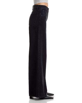 Atomic High Rise Wide Leg Jeans in Stone