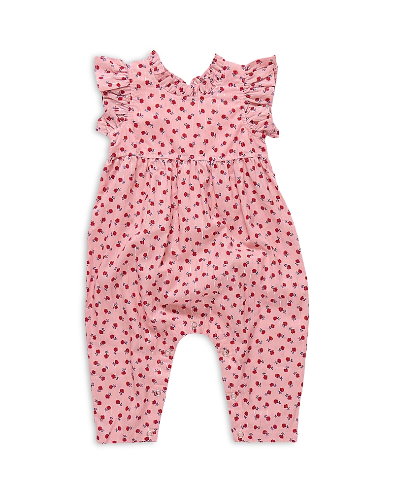Pink Chicken Girls' Jennifer Poplin Coverall - Baby In Pink