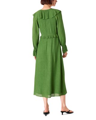 Frill Boho Midi Dress