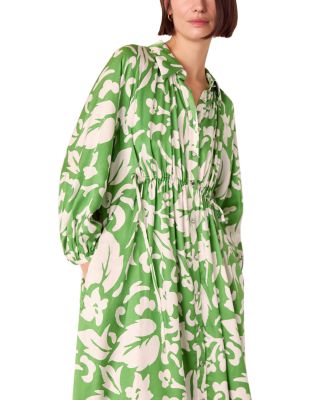 Floral Trapeze Shirt Dress