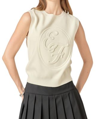 Women's Embo Logo Knit Vest