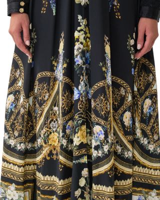 Silk Pleated Waist Dress