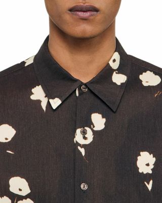 Water Flower Button Front Shirt