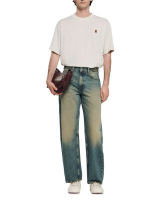 Faded Baggy Jeans in Blue Vinta