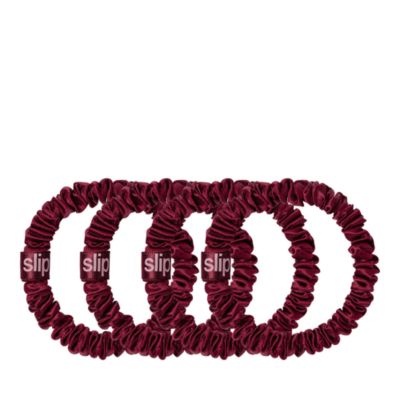 Pure Silk Back to Basics Skinny Scrunchies, Set of 4