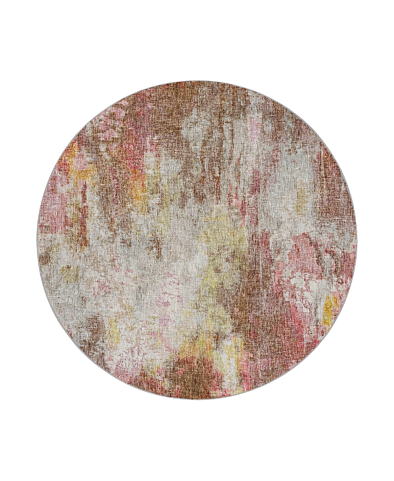 Dalyn Rug Company Dalyn Boca Washable Bo10 Round Area Rug, 8' X 8' In Pink