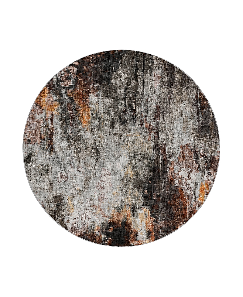 Dalyn Rug Company Dalyn Boca Washable Bo10 Round Area Rug, 8' X 8' In Gray