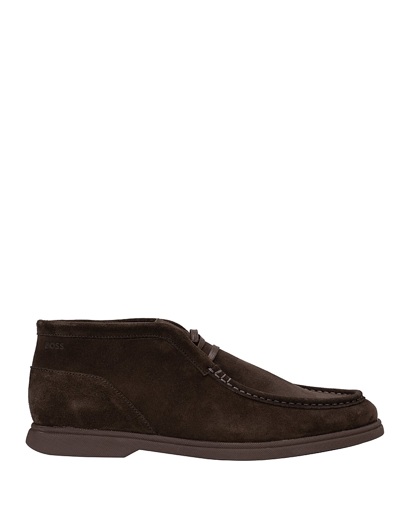 Hugo Boss Men's Suede Sienne Chukka Boots In Brown