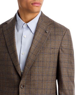 Midland Brushed Plaid Regular Fit Sport Coat