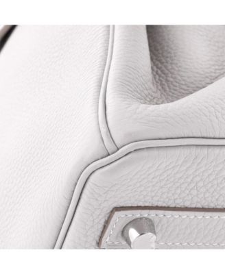 Birkin 30 Handbag Grey Togo with Palladium Hardware