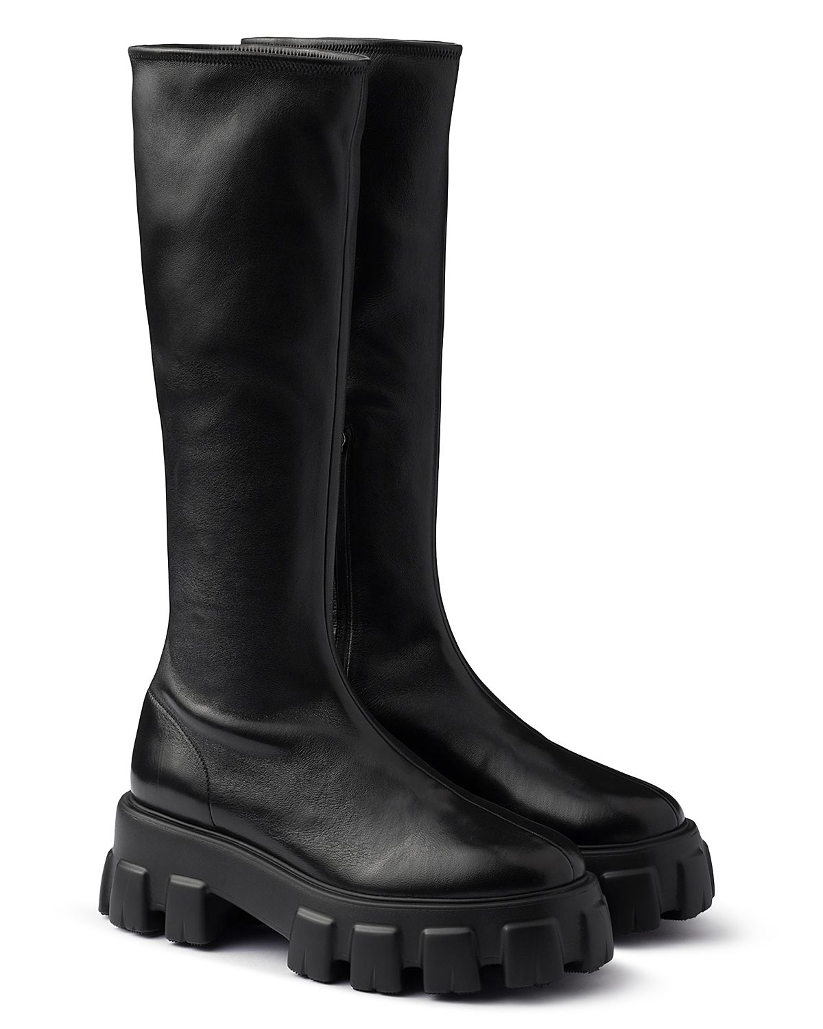 Prada Women's Monolith Stretch Nappa Boots