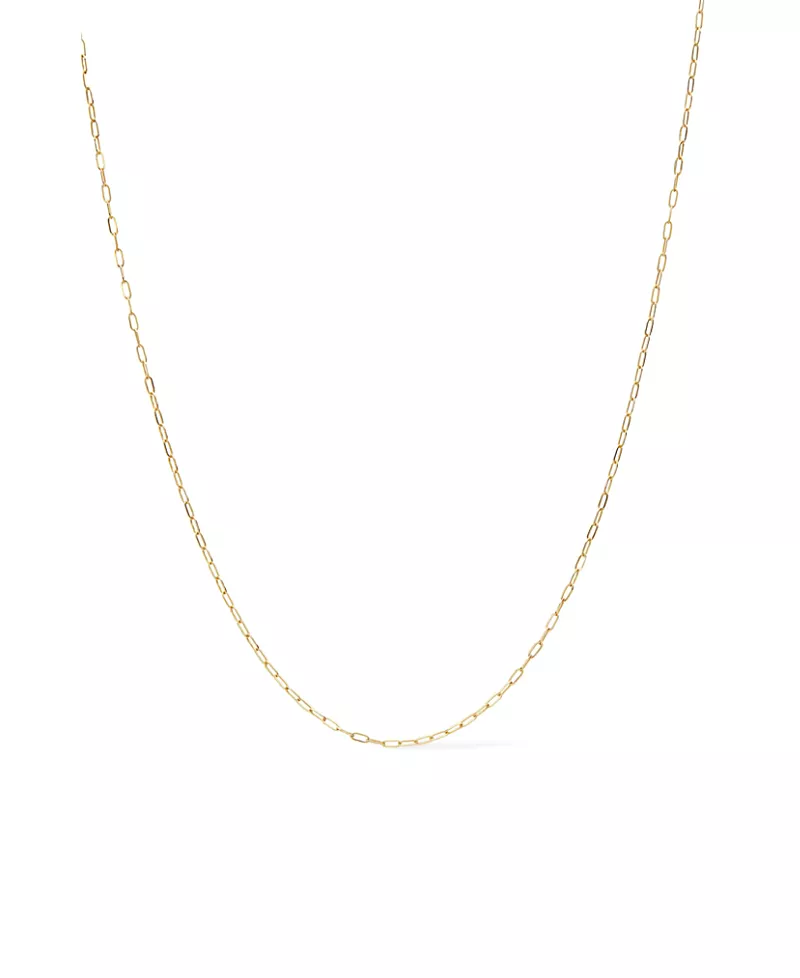 Ana Luisa Solid Gold Paperclip Chain Necklace
