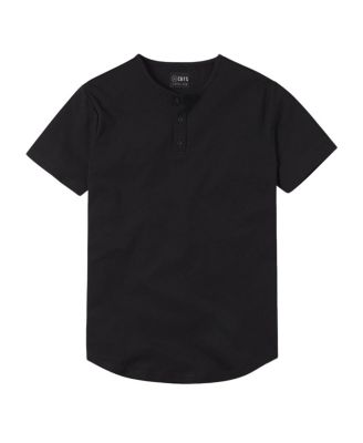 AO Henley Curve Hem T-Shirt