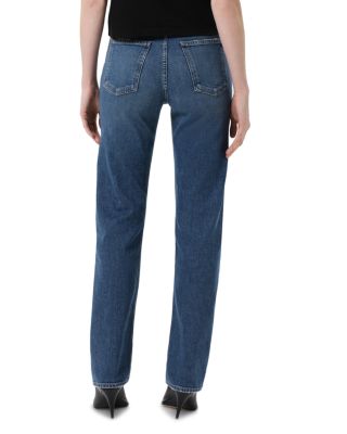 90&#39;s Pinch Waist High Rise Straight Leg Jeans in Overcast