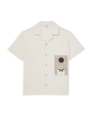 Abstract Printed Cuban Shirt