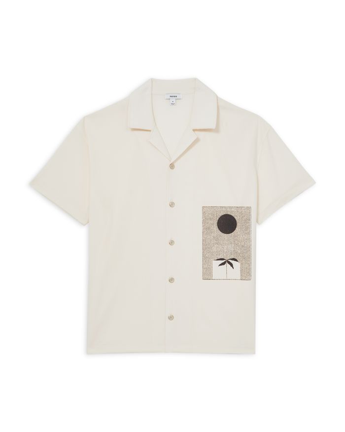 Abstract Printed Cuban Shirt
