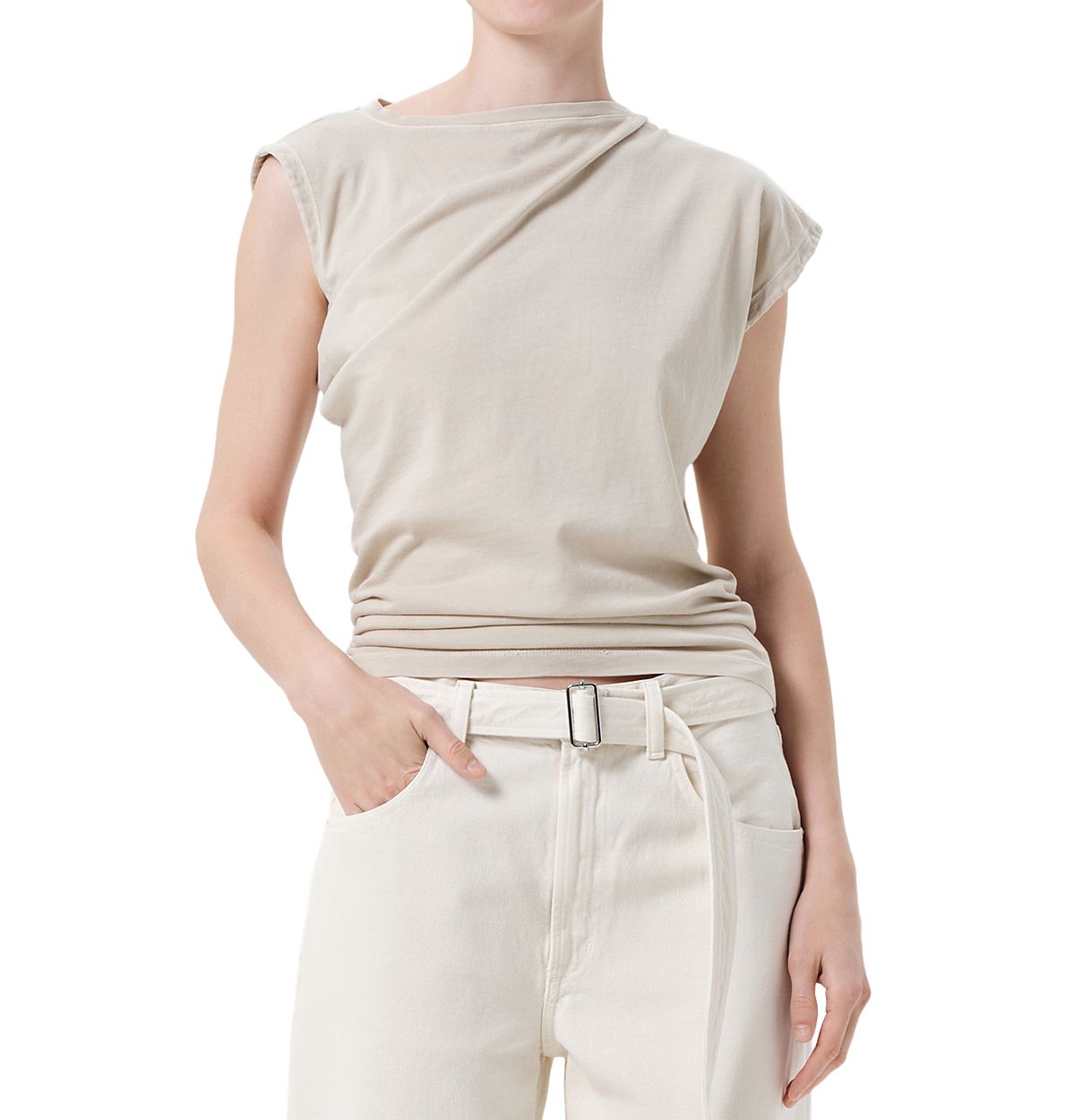Agolde Beth Asymmetric Tee