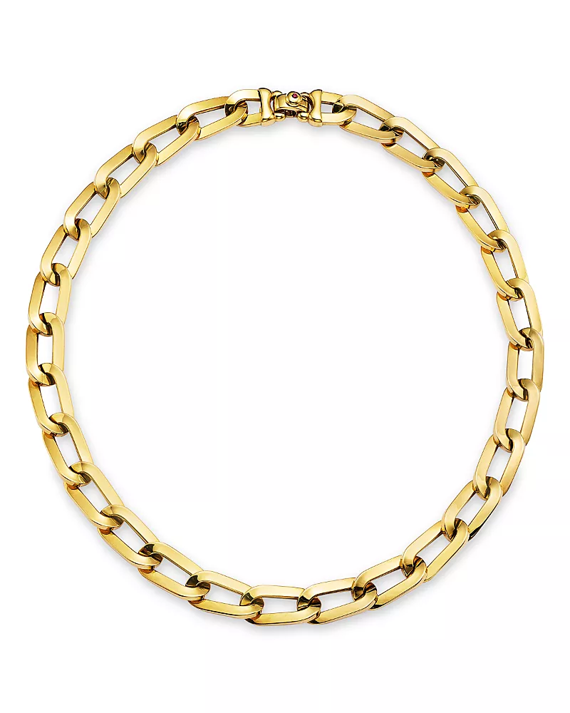 Roberto Coin 18K Gold Chunky Link Collar Necklace, 17