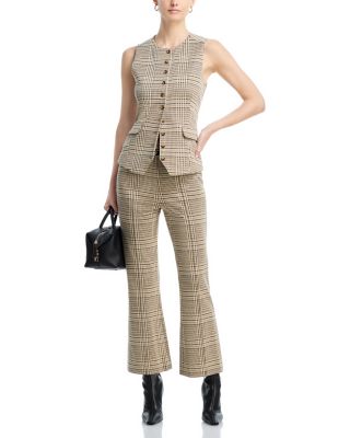 Irina Ponte Plaid Long Vest